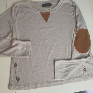 Harhay Beige Long Sleeve Top Sz Sm